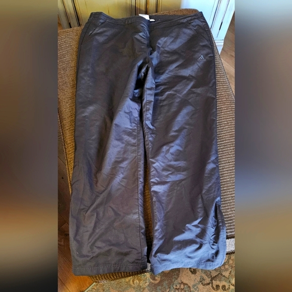 Adidas Black Wind Pants Lg - Picture 1 of 4